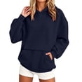 thumbnail image 2 of SYwaren Women's Long Sleeve Pullover Hoodie Oversized Casual Sweatshirt Tops, 2 of 7