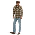 thumbnail image 3 of Wrangler® Men's and Big Men's Regular Fit Long Sleeve Fashion Twill Plaid Shirt, Sizes S-2XL, 3 of 5