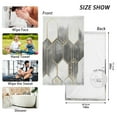 thumbnail image 6 of Yayeee 100% Cotton Hand Towels for Bathroom 16" x 28" Soft Absorbent Kitchen Towel, Gray Hexagons, 6 of 7