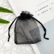 thumbnail image 3 of 100x Bolsas de regalo / Bolsas de organza - Negro Negro, 3 of 3