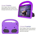 thumbnail image 2 of Portable Heavy Duty Case for Samsung Galaxy Tab A8 10.5" (SM-X200/X205) 2022, EVA Shockproof Armor Military Grade Lens Protection Case with Kids Friendly Handle Foldable Stand Bracket Case, Purple, 2 of 7
