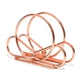 thumbnail image 2 of Nordic Upright Napkin Holder, Circle Napkin Tabletop Tissue Dispenser for Kitchen Countertops Dining Table, Rose Gold, 2 of 7