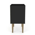 thumbnail image 4 of Manhattan Comfort Liberty Mid Century - Modern Nightstand 1.0 with 1 Cubby Space and 1 Drawer in Rustic Brown and Yellow, 4 of 8