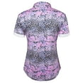 thumbnail image 2 of Snake Eyes Golf Ladies V Neck Polo Elemental Blue Large, 2 of 3