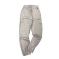 thumbnail image 1 of Pantalones de algodón Minnieouse para hombre informales lavables con cordón cintura media Gris blanco L, 1 of 6