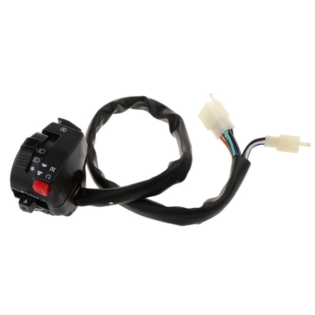 Interruptor de manillar 22 mm Sunnimix para motocicleta, Ensamblaje del interruptor izquierdo