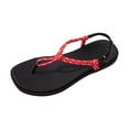 thumbnail image 4 of GPOECD Comfortable Flip Flops Summer Knot Thong Casual Flat Sandals Breathable Slippers for Women Red,5.5, 4 of 8