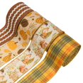 thumbnail image 1 of Cinta decorativa de arpillera de otoño, alambrada, 6 m, 4 rollos, 1 of 7