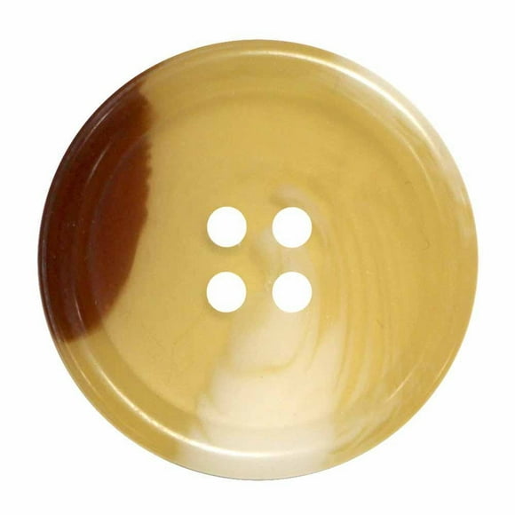 La Vogue 4-Hole Brown Button, 23 mm