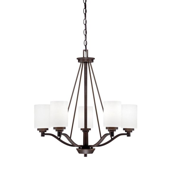 3155-RBZ-Millennium Lighting-Durham - 5 Light Chandelier-26 Inches Tall and 25 Inches Wide-Rubbed Bronze Finish    -Traditional Installation