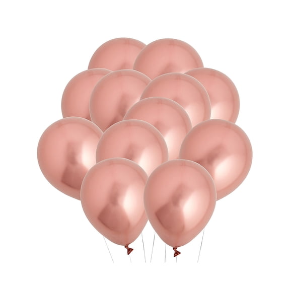 Latex Balloons Rose Gold Chrome 5" Bulk 144 Pc