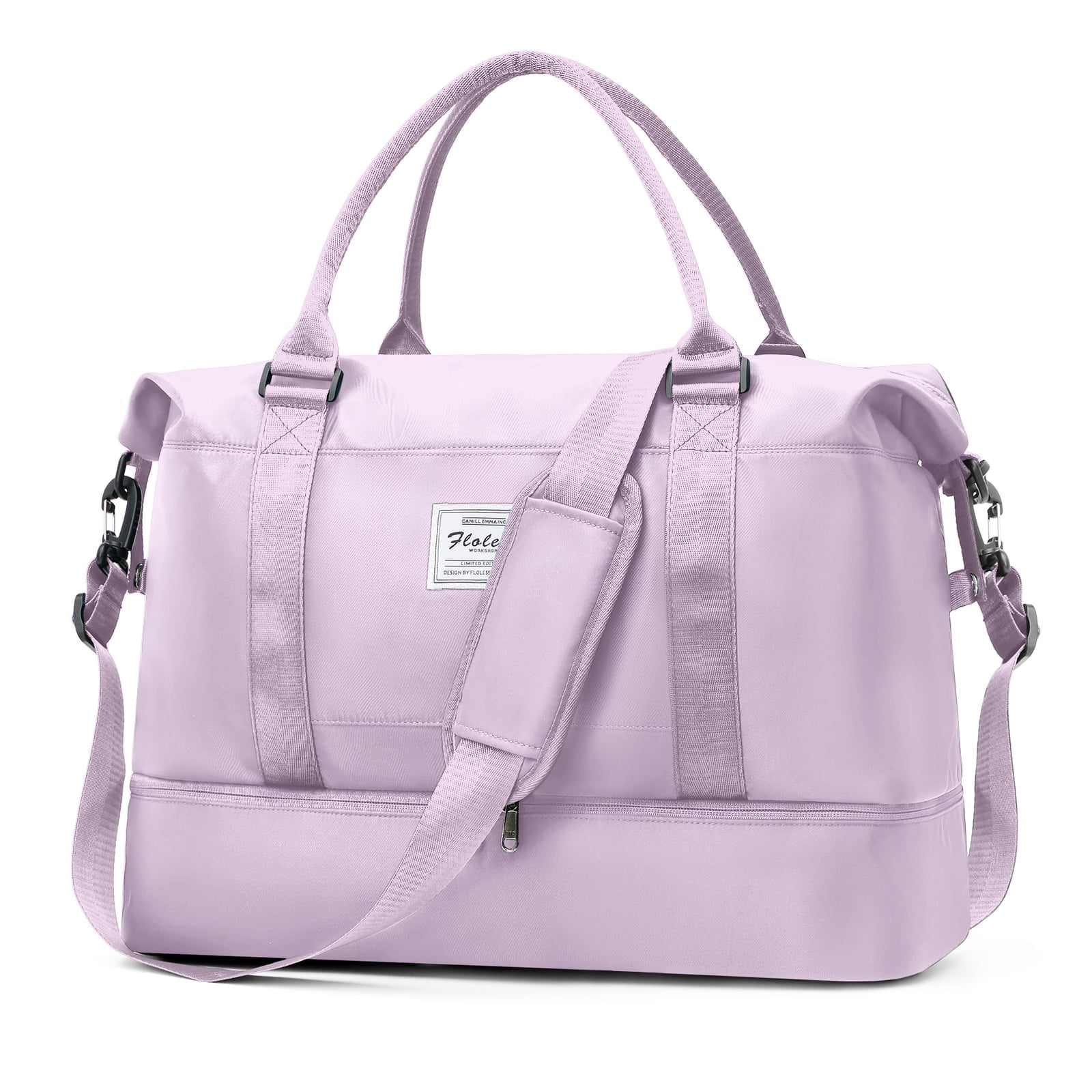 SYCNB Weekender Travel Duffel Bag with Shoe Compartment photo 1