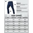 thumbnail image 7 of Men's Cargo Work Pants Stretch Lightweight Tactical Pants 33" Water Resistant Hiking Ripstop Pants with Multi Pockets Outdoor Apparel navy blue 30, 7 of 7