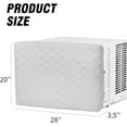 thumbnail image 2 of Cover Indoor, 28"x 20"x 3.5" Air Conditioner Cover Inside Window Unit Cover, Double Insulation with Elastic Strap, 2 of 8