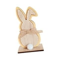 thumbnail image 4 of Adornos de conejito de Pascua, decoración de escritorio, colección de interiores, estatua decorativa Naranja, 4 of 9