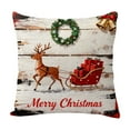 thumbnail image 2 of CREATITOY Print Christmas Curtains Decorations Christmas Tree Xmas Party Supplies with Festive Pattern 39.4x51.2 Inches, 2 of 6