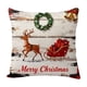 thumbnail image 2 of Christmas Throw Pillow Cover Holiday Decor for Sofa Couch Bedroom Seasonal Home Decoration Linen Pillowcase Farmhouse Cozy Accent Pillow, 2 of 6