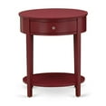 thumbnail image 3 of NL19F-1HI13 2 Pc Bedroom Set - 1 Full Bed White Velvet Fabric Headboard and 1 Small Night Stand - Burgundy Finish Nightstand, 3 of 8