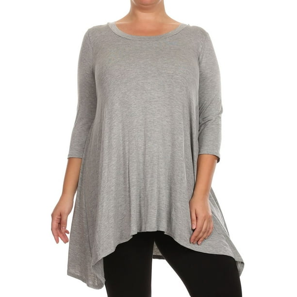 walmart tunic tops plus size