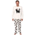 thumbnail image 3 of Black Cat Matching Family Christmas Pajamas With Dog, Christmas Lights Cat Holiday PJs, Plus Sizes, With Pockets, 3 of 7