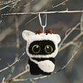 thumbnail image 4 of XINGXIANG Black Cat Keychain,Cute Keychains for Adults Women,Plush Kitten Charm for Backpacks and Purses, Stuffed Animal Keychain Gift for Cat Lovers(White), 4 of 6