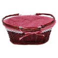 thumbnail image 2 of Cesta de mimbre Cesta de regalo Cesta de picnic Cesta de dulces Cesta de almacenamiento Afortunado Sencillez, 2 of 5