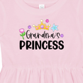 thumbnail image 4 of Inktastic Grandma's Princess Crown and Flowers Girls Baby Dress, 4 of 5