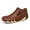 Light Brown, variant on Men's Mid Top Leather Boots Comfortable Casual Outdoor Walking Hiking Travel Shoes