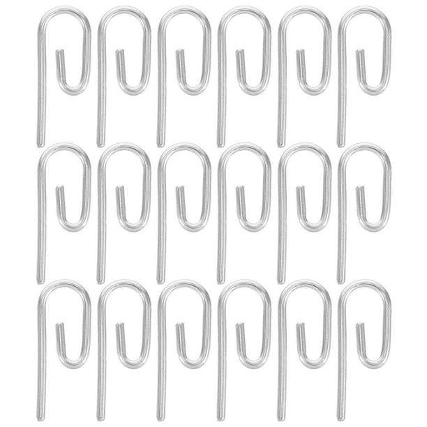 Juego de 50 ganchos metálicos resistentes para cortinas, con pinzas, ideales para dormitorio, sala de estar, oficina y baño.