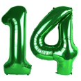 thumbnail image 1 of Globo digital Kelfuoya, 40 cm, verde, número 14, para decoración de fiestas, 1 of 6