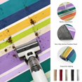 thumbnail image 5 of Round Rugs 4Ft, Colorful Striped Round Area Rug Washable Indoor Throw Carpet, Modern Farmhouse Stripes Abstract Art Soft Non Slip Circle Rug for Kitchen Nursery Room Home Decor Aesthetic, 5 of 8