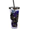 thumbnail image 1 of Spoontiques - Vaso de Harry Potter, taza de purpurina con pajita, 20 onzas, acrílico, multicolor, 1 of 1