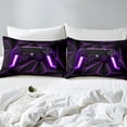 thumbnail image 4 of Erosebridal Gamer Bed Sheets Queen Size Gaming Controller Sheets 3Pcs Gaming Gifts Fitted Sheet for All Season - 1 Fitted Sheet 2 Pillowcases (Queen,Purple), 4 of 5