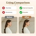 thumbnail image 4 of U Shape Fashion Tooth Hair Comb Headband, Wavy Hair Band High Cranium Head Bands, Reversible Korean Headbands for Women Girls (Black-2pcs, standard), 4 of 7
