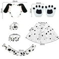 thumbnail image 2 of WOYY Dalmatian Dress Up for Girls Party Outfits Cute Dog Ears Headband Skirt Gloves Tail Set, Sizes One Size, 2 of 3