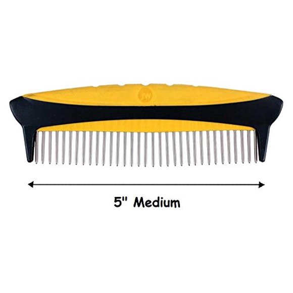Poochie's Paradise Dog Grooming Rotating Pin Combs Groomers Tool Medium Coarse or Fine Choose Size (Medium - 5")