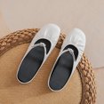 thumbnail image 1 of Zapatos mulas mulas cerradas doe plisado Mary Jane Flats se desliza en toboganes (36) beige, 1 of 9