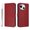 YB03, variant on Vintage Cowhide RFID Blocking Wallet PU Phone Case, Flip Folio Leather Cover with Card Slots, Kickstand & Hand Strap, Shockproof Protective Case for Sharp Aquos R11-Pink