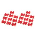 thumbnail image 4 of Parches De Lazos Rojos, Parche De Lazos Para Planchar 20 Piezas Lindo Hermoso Para Camisas De Bricolaje ANGGREK Iron On Bows Patch, 4 of 8