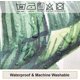 thumbnail image 4 of Toalla de baño de planta verde tropical, tela lavable impermeable, decoración de baño de verano, planta de plátano, hoja de Monstera, hoja de palma con gancho, 72x72 pulgadas JAMW Sencillez, 4 of 5