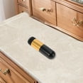 thumbnail image 5 of Unique Bargains 1 Pc Lightweight Cosmetic Brush for Business Travel Black Gold Tone Rubber Handle Nylon Wool, 5 of 5