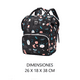 thumbnail image 4 of Pañalera Moderna Mochila Antirrobo Impermeable Gran Capacidad, Figuras Belug Negro, 4 of 4
