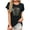 Black-07, variant on Floral Graphic Tee for Women - Short Sleeve Lightweight Summer Casual Everyday T-Shirt
