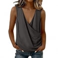 thumbnail image 4 of Fewfanhot Womens Spring Tops Halter Top 2026 Spring Tie Wrap V Neck Fitted Summer Tops Backless Fashion Clothes, 4 of 7