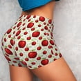 thumbnail image 5 of Yiaed Fruit Apples Print Women's Athletic Shorts Running Shorts Sporty Short High Waisted Elastic Workout Shorts for Yoga Gym Running & Sports -Small, 5 of 8