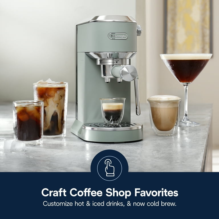 De'Longhi, Dedica Duo Espresso Machine, Compact, Pistachio