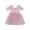 Light Pink, variant on Toddler Girls' Bamboo Fiber Dress, Summer Short Sleeve Solid Swing Dress for 0-6 Years Baby Dress Mint Green 12-18