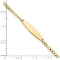 thumbnail image 5 of 14K Yellow Gold Figaro Id Bracelet (Width 4.5) (Length 7) - Jbsp, 5 of 5