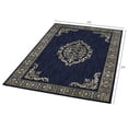 thumbnail image 3 of Halton Polypropylene Area Rug, Made in the USA - Indigo Navy Blue, 3 ft 5 in x 5 ft 2 in, 3 of 5