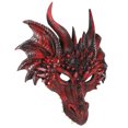 thumbnail image 2 of Máscara de dragón para Halloween, máscara de cosplay, máscara divertida para disfraces, accesorios para fiestas de disfraces, carnaval, fiesta de máscaras, 2 of 7